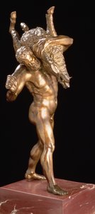 Hercules and the Erymanthian Boar by Giambologna