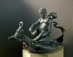 The Dwarf Morgante Braccio di Bartolo, the Dwarf of Cosimo I de Medici. Bronze Sculpture by Giambologna