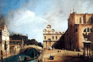 Venice, School of St. Mark by Canaletto