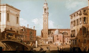 View of Campo dei Santi Apostoli in Venice by Canaletto