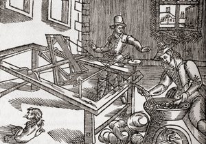 Silk winding, facsimile of a picture in Edward William