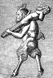 Satyr carrying a herm (detail) by (after) English School