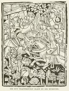 Sir Guy traitorously slain by Sir Murdure by (after) English School