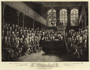 The Interior of the House of Commons by (after) English School