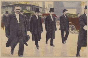 Funeral of Jorge Chavez, Peruvian Aviator Killed Attempting the First Flight Over the Alps by (after) English photographer
