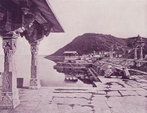 Marble Ghat, Rainuggur, Oodeypore by (after) English photographer
