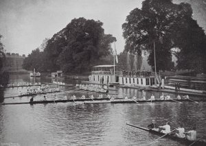 The Thames at Oxford, The Eights After a Race by (after) English photographer