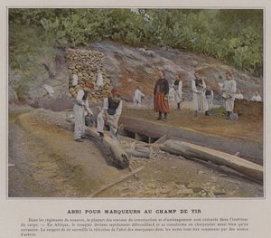 Shelter for Markers at the Shooting Range