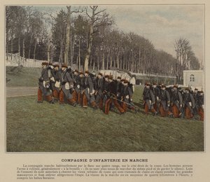Infantry Company on the March by (after) French Photographer