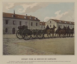 Departure for Campaign Service by (after) French Photographer