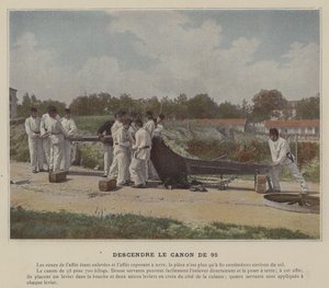 Lowering the 95 Cannon by (after) French Photographer