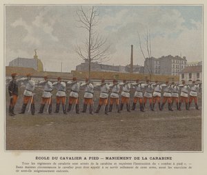 Foot Cavalry School, Handling the Carbine by (after) French Photographer