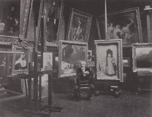 Carolus-Duran in his studio by (after) French Photographer