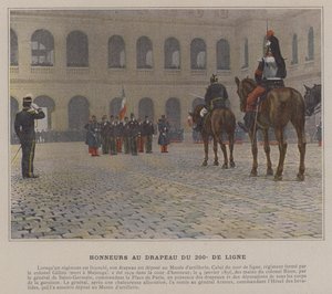 Honors to the Flag of the 200th Line by (after) French Photographer