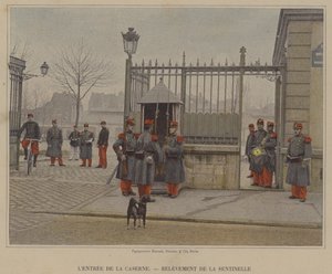 The Entrance of the Barracks, Changing the Guard