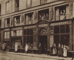 The Pied-de-Mouton Restaurant, Vauvilliers Street by (after) French Photographer
