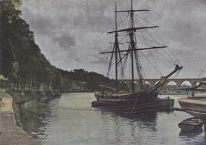 The Banks of the Blavet, at Hennebont by (after) French Photographer