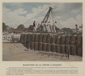 Maneuvers of the Guyed Shear Legs