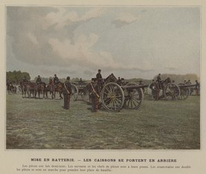 Setting Up the Battery, The Caissons Move Back by (after) French Photographer