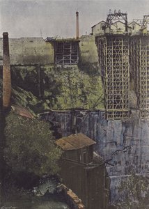Trelaze, Les Ardoisieres (coloured photo) by (after) French Photographer