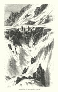 Ascent of the Galenstock by (after) French School