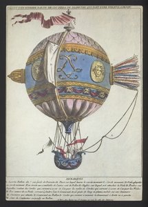 Design for a balloon of a diameter of 120 feet to make an ascent from Dijon by (after) French School