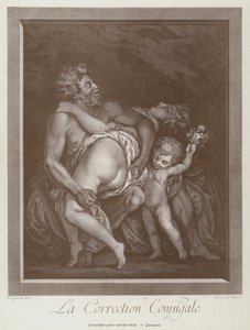 Marital Correction, French Cartoon by (after) French School