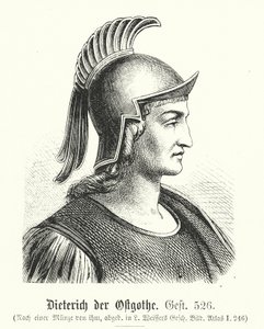Theodoric the Ostrogoth (454-526) by (after) German School