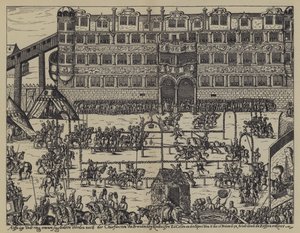 Tournament in celebration of the Christening of Sigismund, son of John George, Elector of Brandenburg, at Colln Castle