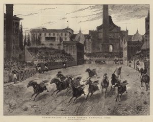 Horse-Racing in Rome during Carnival Time by (after) Italian School