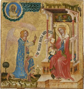 The Annunciation by (aka master of Hohenfurt) Master of Vyssi Brod