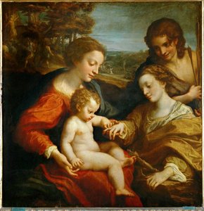 The Mystic Marriage of Saint Catherine of Alexandria with the Child Jesus and Saint Sebastian