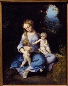 The Virgin, Jesus and Saint John Child by (c.1489 1534) Correggio