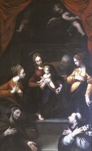 Madonna and Child with St. Joseph and other Saints by Innocenzo da Imola