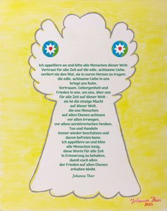 The Saving Angel for Peace in This World by Johanna Thier