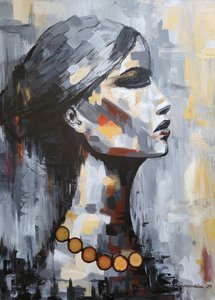 Woman "Shadow of Wisdom" Original by Lea Bommeli