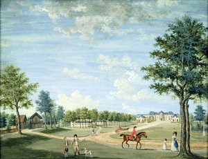 The Chateau of Raincy, the Stables and the Russian Village by 1717 1806 Carmontelle