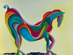 Pferd auf High Heels