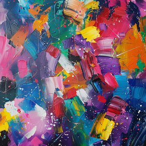 Modern abstraction painting