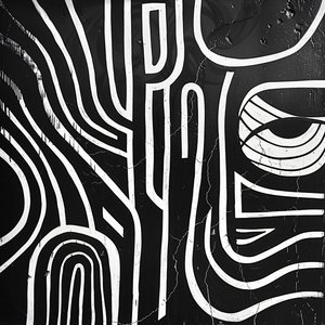 White stripes drawing from Salvadoran culture pattern