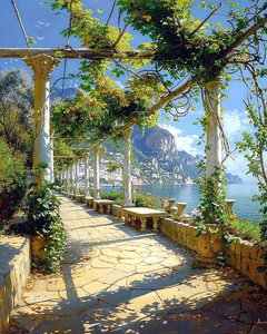 A Magnificent Roman Park Surrounded by Nature by the Sea