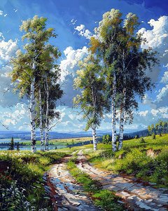 Nature and trees beautiful view on a sunny day