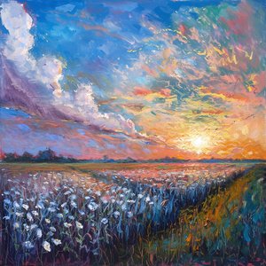 Abstract Oil Painting Pastels