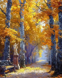 Beautiful Landscape with Enchanted Forest by F. Abderrahim