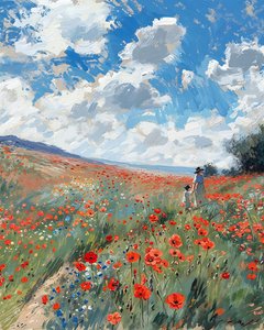 A Landscape of Hills Stretching to the Horizon