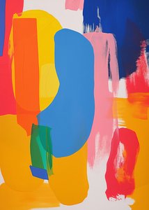 Happy color painting minimalist kid friendly style