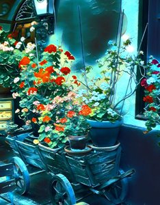 Flowers in Moonlight