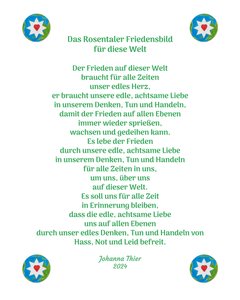 The Rosental Peace Picture for This World by Johanna Thier