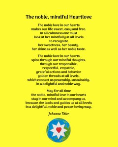 The Noble, Mindful Heartlove - Version 2 by Johanna Thier