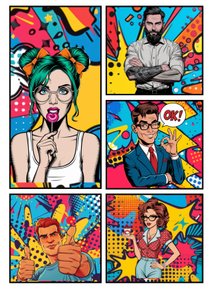 Popart Comic "OK" by Mario Witt